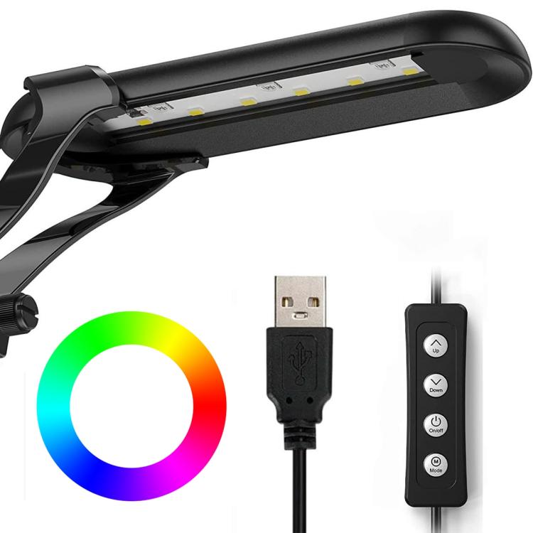 HS-Q1 USB DC5V 6W 15 LEDs Clip-on Aquarium Light with Timer and Dimming Function