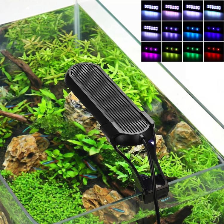 HS-Q1 USB DC5V 6W 15 LEDs Clip-on Aquarium Light with Timer and Dimming Function