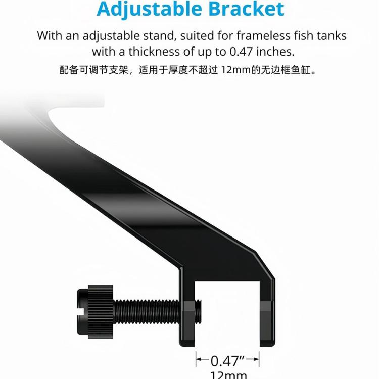 HS-Q1 USB DC5V 6W 15 LEDs Clip-on Aquarium Light with Timer and Dimming Function