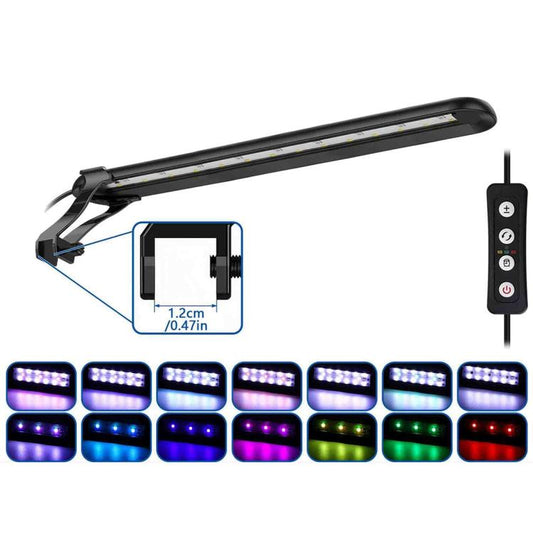HS-Q30 110V/220V 12W 36 LEDs Clip-on Aquarium Light with Timer and Dimming Function, US Plug, EU Plug, UK Plug, AU Plug
