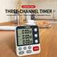YS-318 Three-Group Countdown Kitchen Timer with Mute & Flashing Light Alert, YS-318