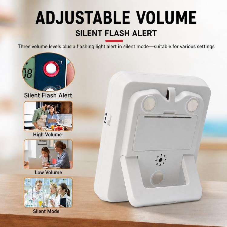 YS-318 Three-Group Countdown Kitchen Timer with Mute & Flashing Light Alert, YS-318