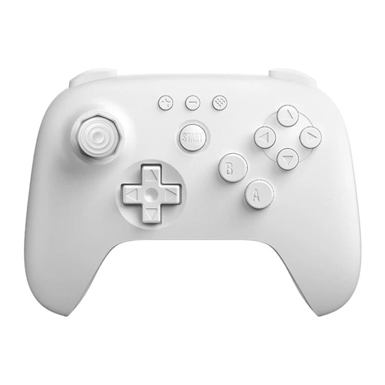 White N64 Bluetooth game controller with buttons, thumbsticks, and D-pad