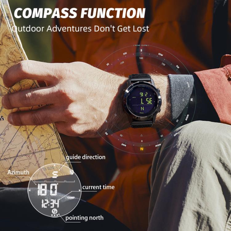 NORTH EDGE LiteCore Men Outdoor Waterproof Compass Pedometer Smart Sports Watch