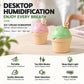 Ice Cream Shape Type-C Mini Desktop Night Light Humidifier, Water Tank Capacity: 150ml