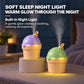 Ice Cream Shape Type-C Mini Desktop Night Light Humidifier, Water Tank Capacity: 150ml