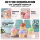 Ice Cream Shape Type-C Mini Desktop Night Light Humidifier, Water Tank Capacity: 150ml