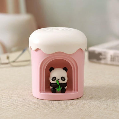 Type-C Mini Desktop Night Light Humidifier, Water Tank Capacity: 300ml, Panda, Angel