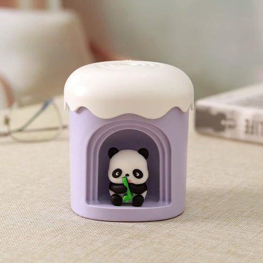 Type-C Mini Desktop Night Light Humidifier, Water Tank Capacity: 300ml, Panda, Angel