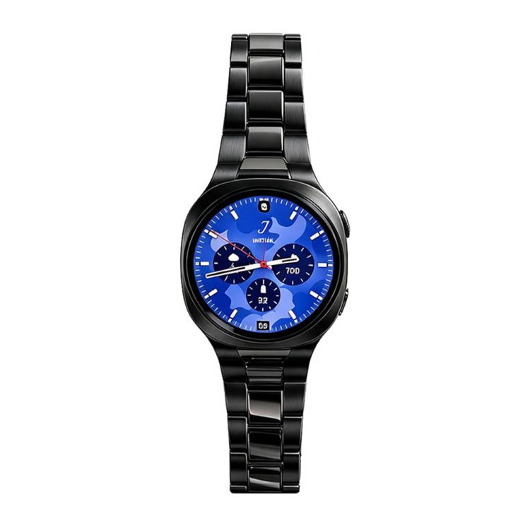 Three-Link Oyster Folding Clasp Stainless Steel Watch Band, For Galaxy Watch Ultra2 2026 / 2025 / 1 2024, For Galaxy Watch9 / 8 / 8 Classic