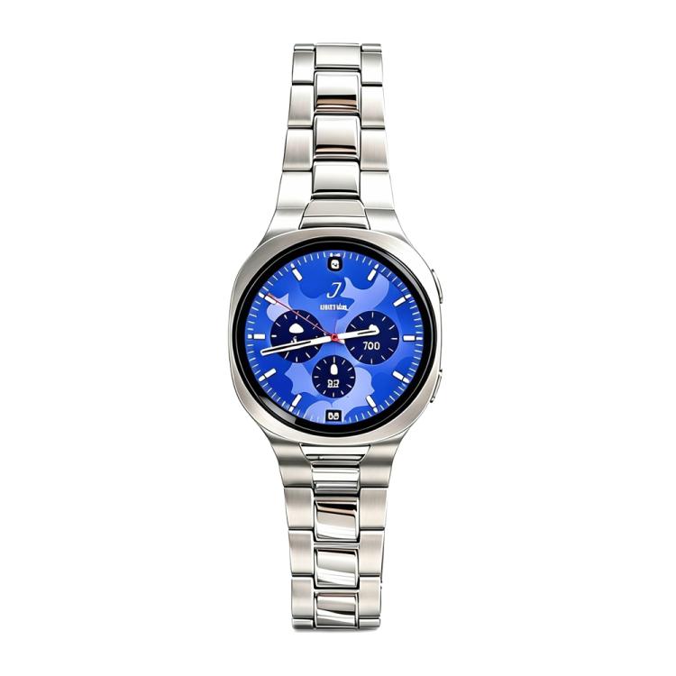 Three-Link Oyster Folding Clasp Stainless Steel Watch Band, For Galaxy Watch Ultra2 2026 / 2025 / 1 2024, For Galaxy Watch9 / 8 / 8 Classic