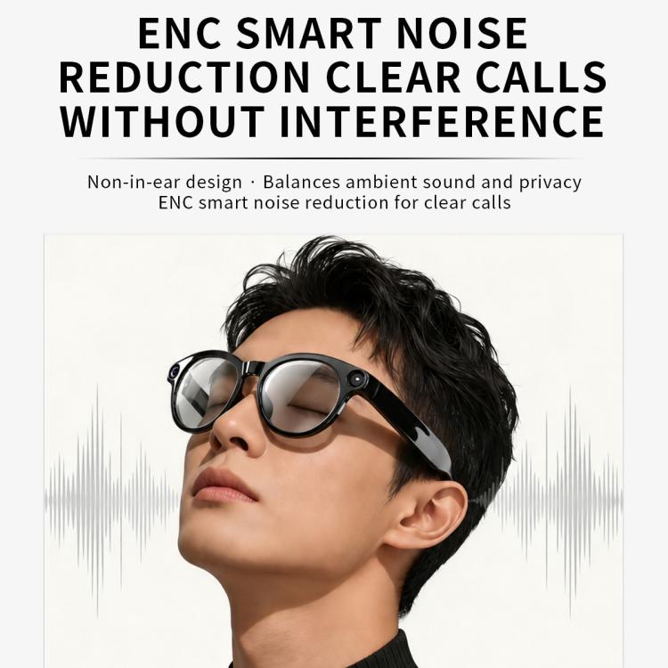 CY05MAX 8MP AI Smart Camera Glasses with Photochromic Lenses & Charging Case, CY05MAX