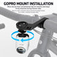 Bike light installation with handlebar bracket and mounting dock for the light