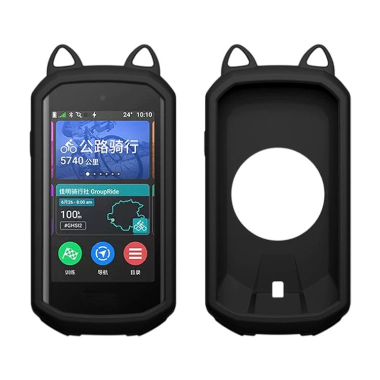 Bicycle Stopwatch Silicone Cat Ears Cover, For Garmin Edge 1050