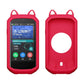 Bicycle Stopwatch Silicone Cat Ears Cover, For Garmin Edge 1050