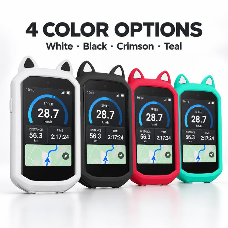 Bicycle Stopwatch Silicone Cat Ears Cover, For Garmin Edge 1050