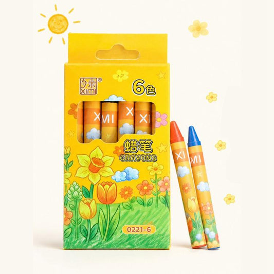 Children Washable Color Crayons Oil Pastels, 6 Colors, 8 Colors, 12 Colors, 24 Colors