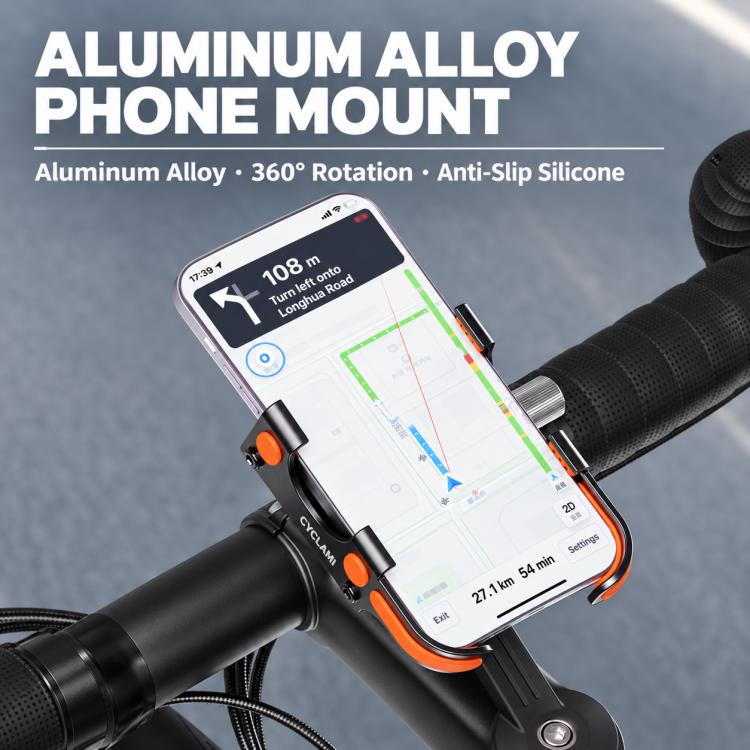 CYCLAMi CY-133 360 Degree Rotatable Cycling Navigation Mount Bicycle Phone Holder