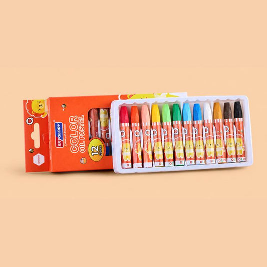 Children Silky Smooth Color Crayons Oil Pastels, 12 Colors, 18 Colors, 24 Colors, 36 Colors