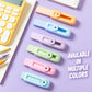 Macaron-Style Sliding Eraser with Refillable Soft Eraser