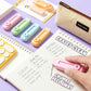 Macaron-Style Sliding Eraser with Refillable Soft Eraser