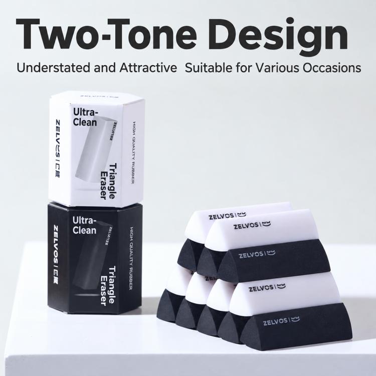 ZELYNN 6 PCS/Box Super Clean Triangle-Shaped Erasers