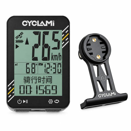 CYCLAMi BKV310 GPS Bicycle Computer Cycling Speedometer for Road & MTB, Only Odometer, With S2 Bracket, With S8 Bracket, With One-Piece Handlebar Bracket