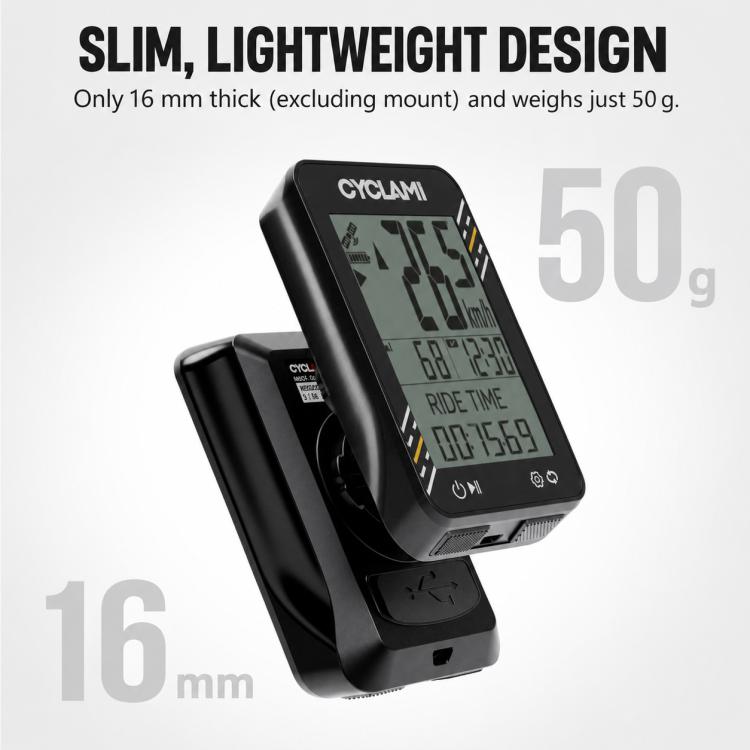 CYCLAMi BKV310 GPS Bicycle Computer Cycling Speedometer for Road & MTB, Only Odometer, With S2 Bracket, With S8 Bracket, With One-Piece Handlebar Bracket