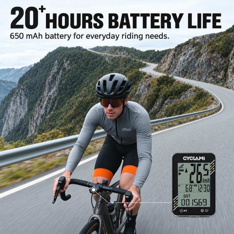 CYCLAMi BKV310 GPS Bicycle Computer Cycling Speedometer for Road & MTB, Only Odometer, With S2 Bracket, With S8 Bracket, With One-Piece Handlebar Bracket