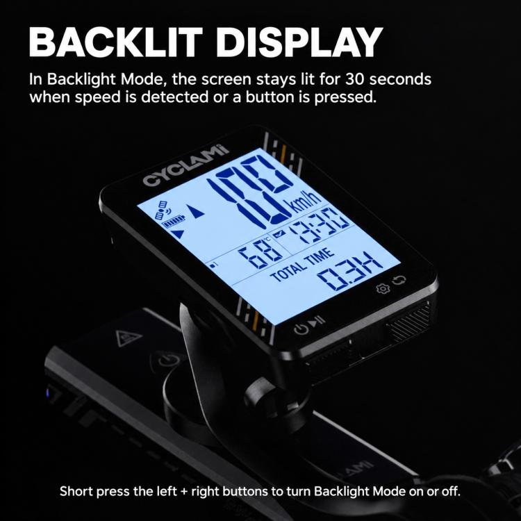 CYCLAMi BKV310 GPS Bicycle Computer Cycling Speedometer for Road & MTB, Only Odometer, With S2 Bracket, With S8 Bracket, With One-Piece Handlebar Bracket