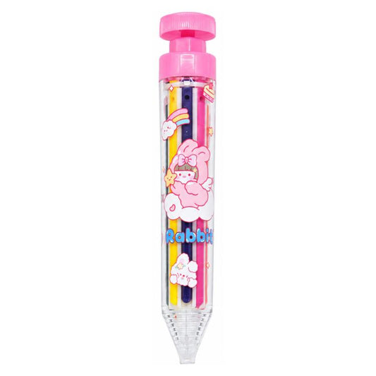 8 in 1 Children Retractable Color Crayons Non-dirty Plastic Crayons, Blue, Pink, Green