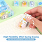 Cartoon animal eraser block pack, individual block held in a hand