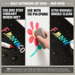 Washable bathtub crayons with sponge showing clean-up on glossy surfaces