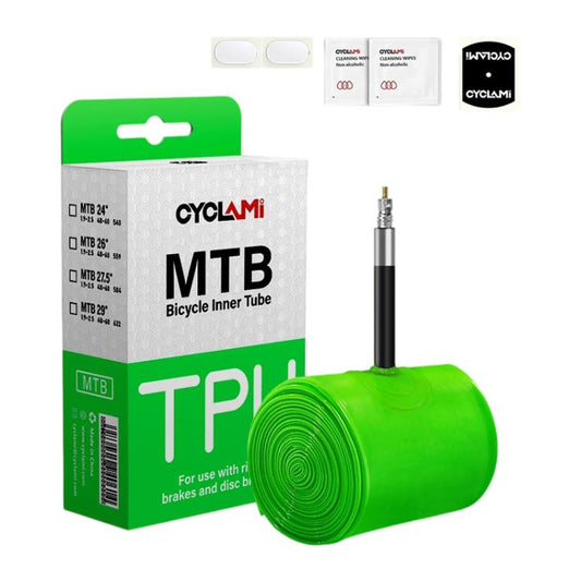 CYCLAMi Ultralight TPU Inner Tube for Mountain Bikes, MTB26, MTB27.5, MTB29
