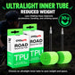 CYCLAMi TPU road bicycle inner tube set, green coils with valve and product boxes