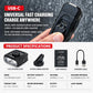 USB-C charging bike headlight with water-resistant rubber cable cover