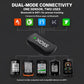 XOSS dual-mode heart-rate chest strap transmitter with green LED for Bluetooth and ANT+.