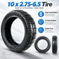 Black off-road vacuum tire set: large and small spare wheels