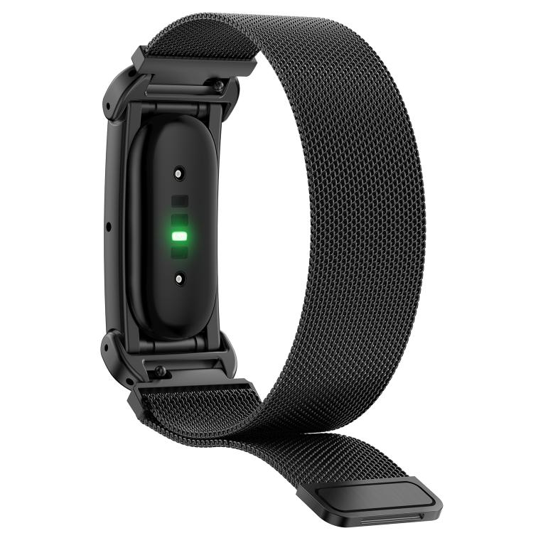 Metal Case Integrated Milanese Magnetic Watch Band, For Google Fitbit Air