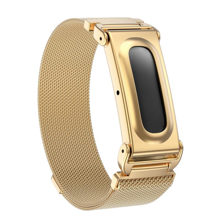 Metal Case Integrated Milanese Magnetic Watch Band, For Google Fitbit Air