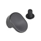 Dark rear fender hook with textured grip and threaded screw post