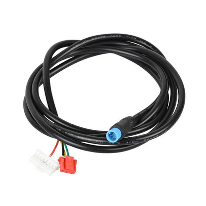 Electric scooter controller connector cable with blue round plug and red/white terminals