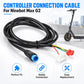 Electric scooter controller connection cable bundle with blue round plug and red terminal connector