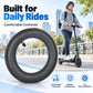 Black 10-inch electric scooter inner tube with straight valve for daily commuting
