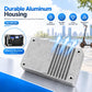 Electric scooter controller aluminum housing with finned heat-sink back plate
