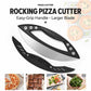 LsCook Stainless Steel Pizza Cutter Semi-circular Ring Slicer Baking Tool
