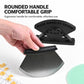LsCook Stainless Steel Pizza Cutter Curved Blade with Stand Base