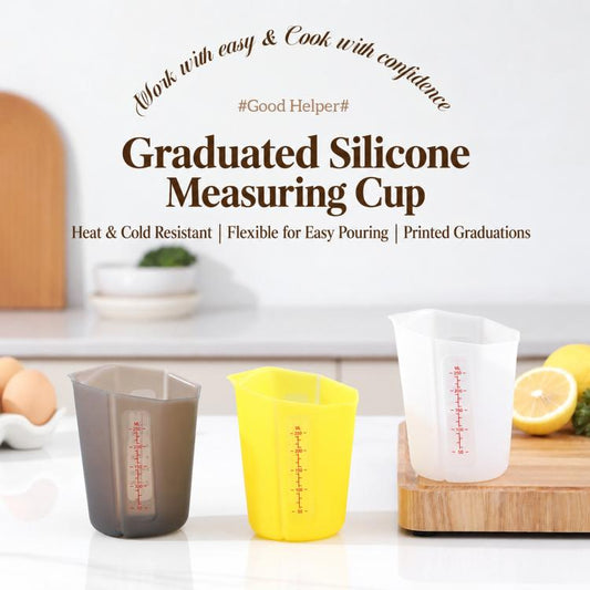 Silicone Collapsible Kitchen Measuring Cup with ML Scale
