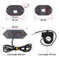 Turn signal lamp mounting dimensions with wiring harness and control module