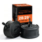 Bicycle inner tube 28/29 x 1.75-2.125 with valve stem, black rubber